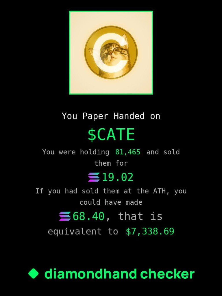 diamondhand checker result